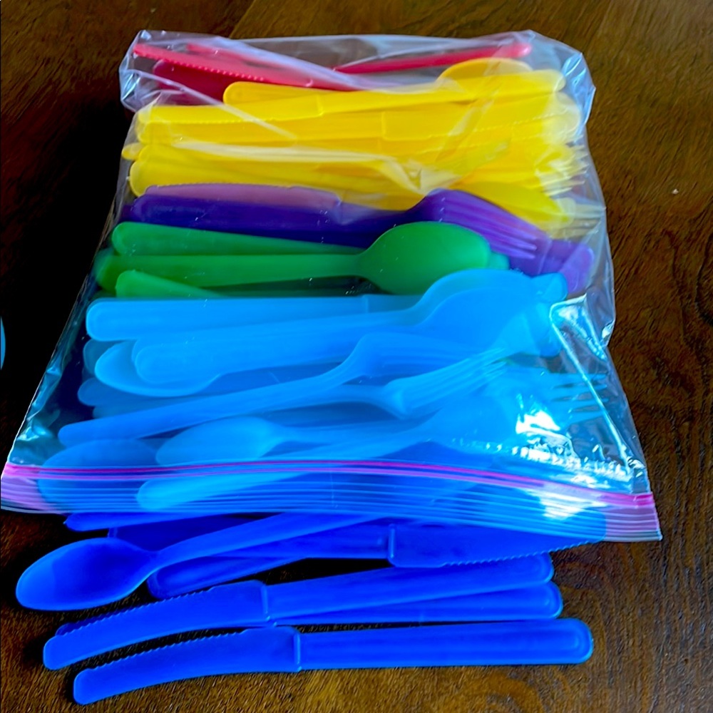 Reusable plastic cutlery